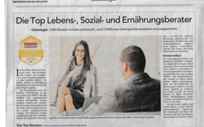 Wismek mind management mit dem KURIER Gütesiegel „Top Berater“ 2025 ausgezeichnet